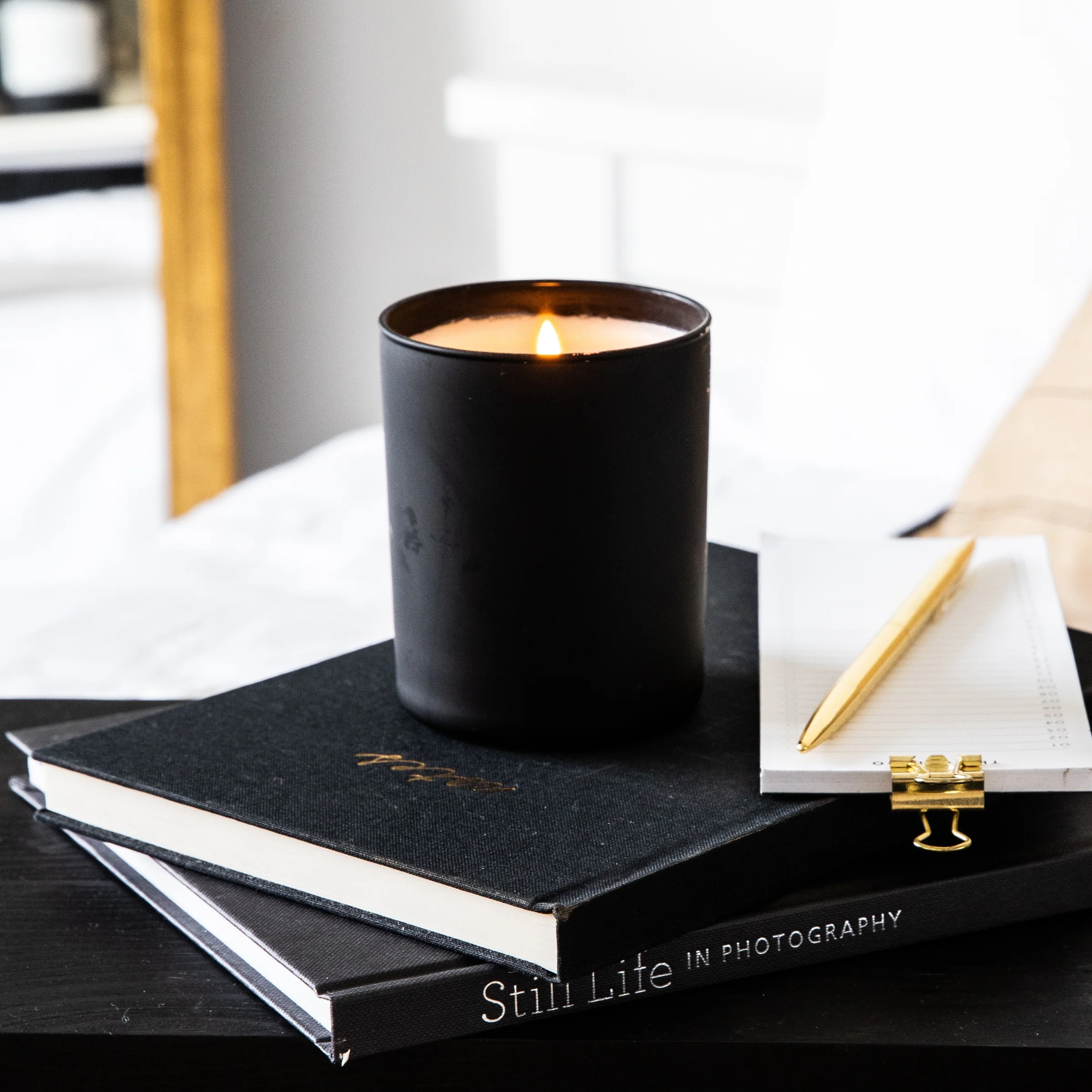 20cl Matt Black Oxford Jar — 6 or 12 Finished Candles - Image 3