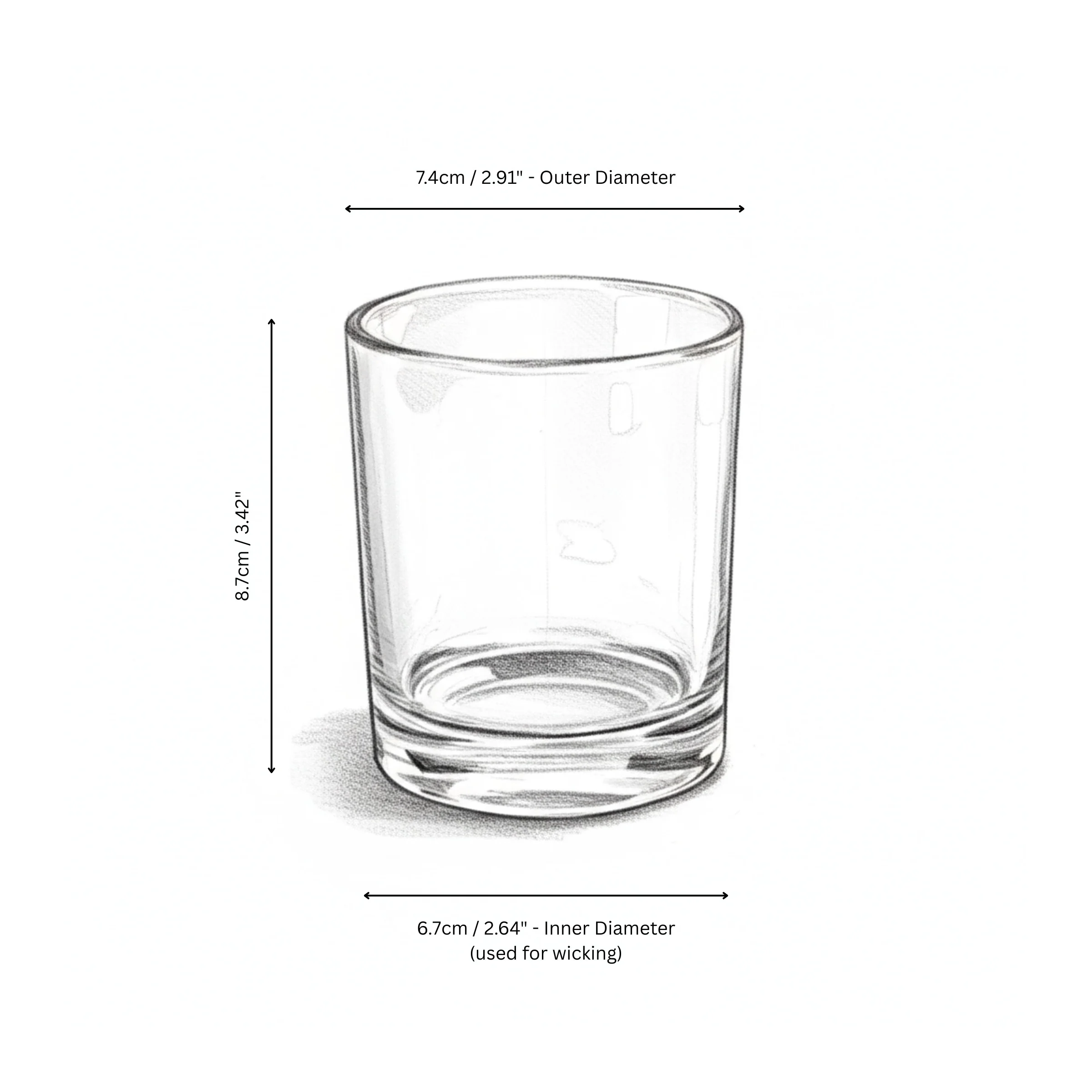 20cl Oxford Candle Jar (MEDIUM) - Frosted - Image 5