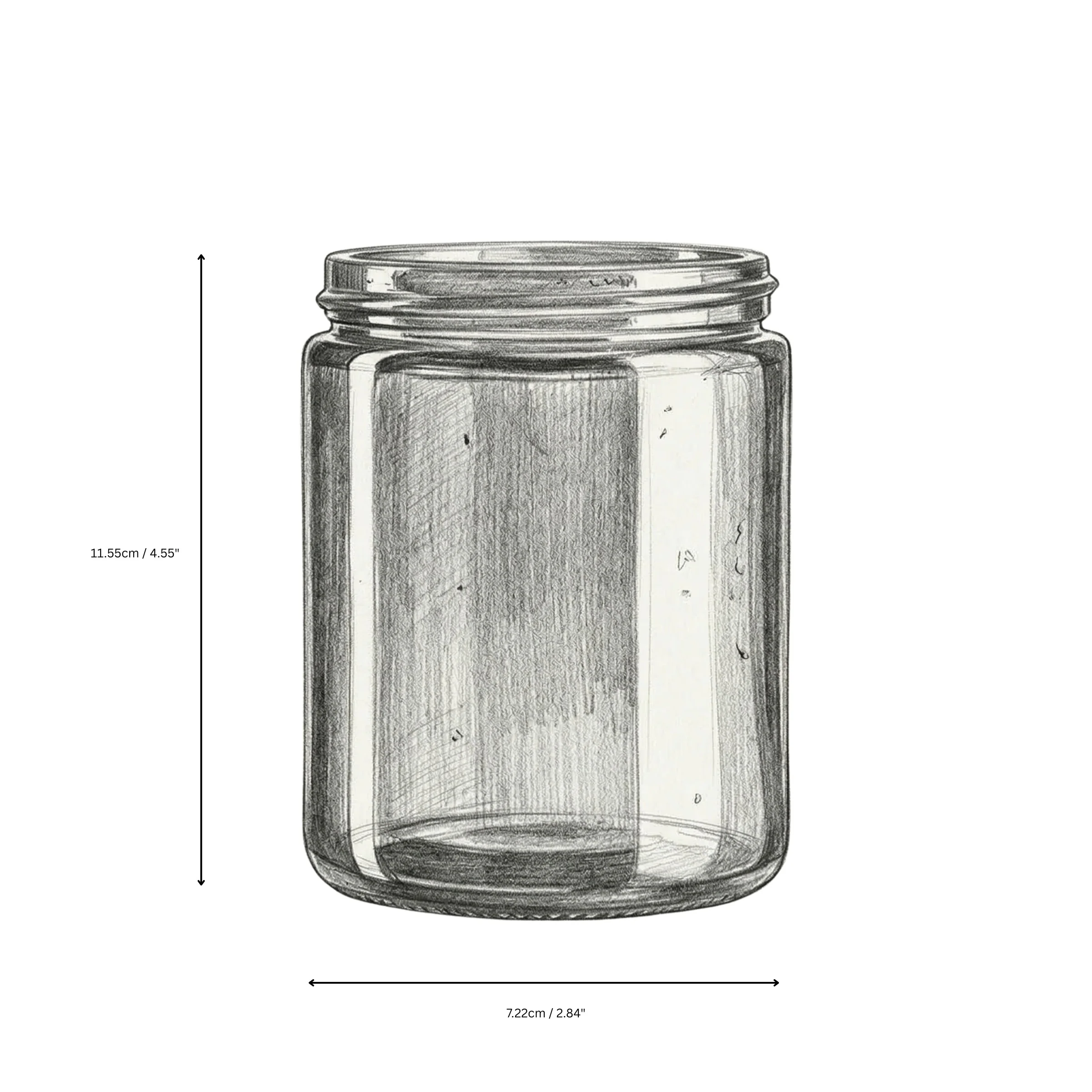 250ml Amber Glass Apothecary Jar - No Lid - Image 4