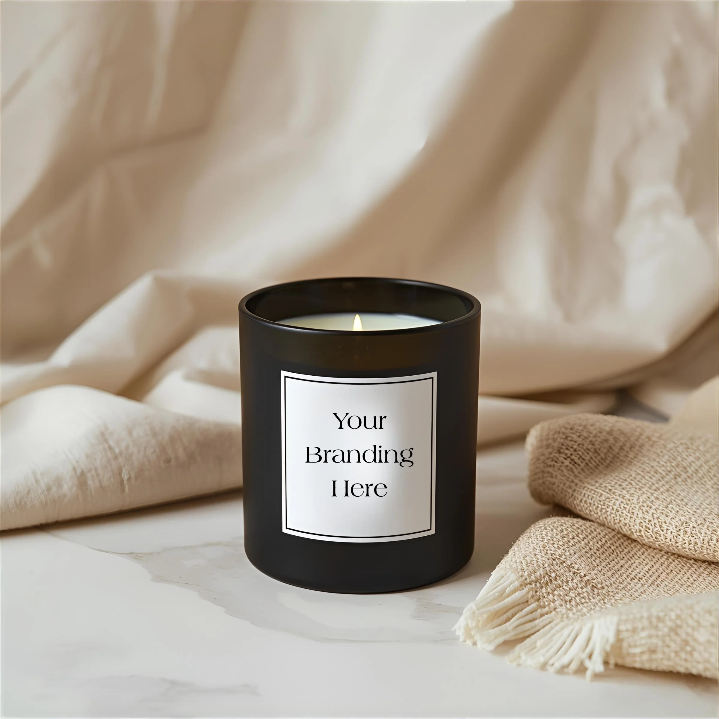 30cl Matt Black Kimberley Jar — 6 or 12 Finished Candles - Image 2