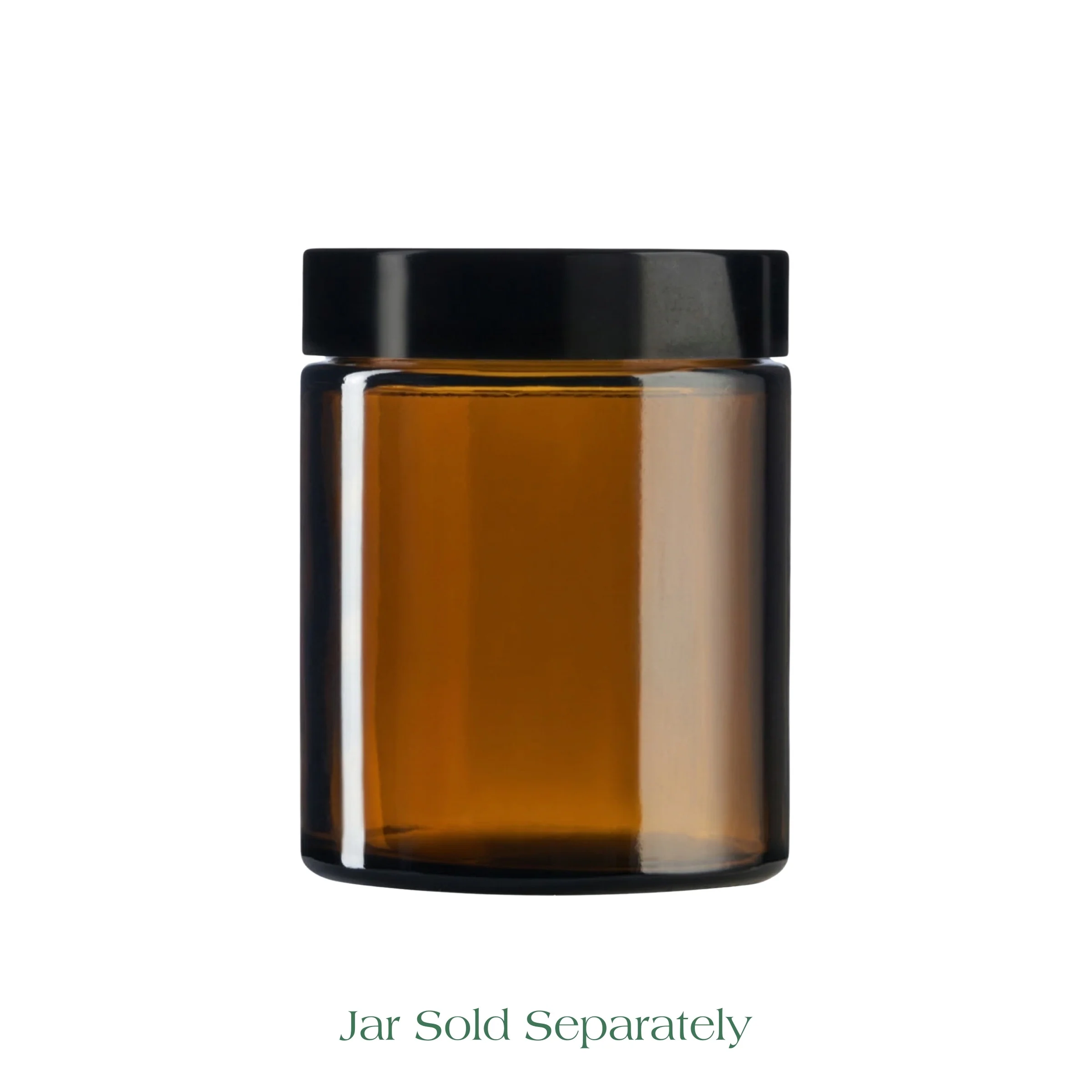 Black Urea Lid — Fits Amber Apothecary Jar — 180ml - Image 4