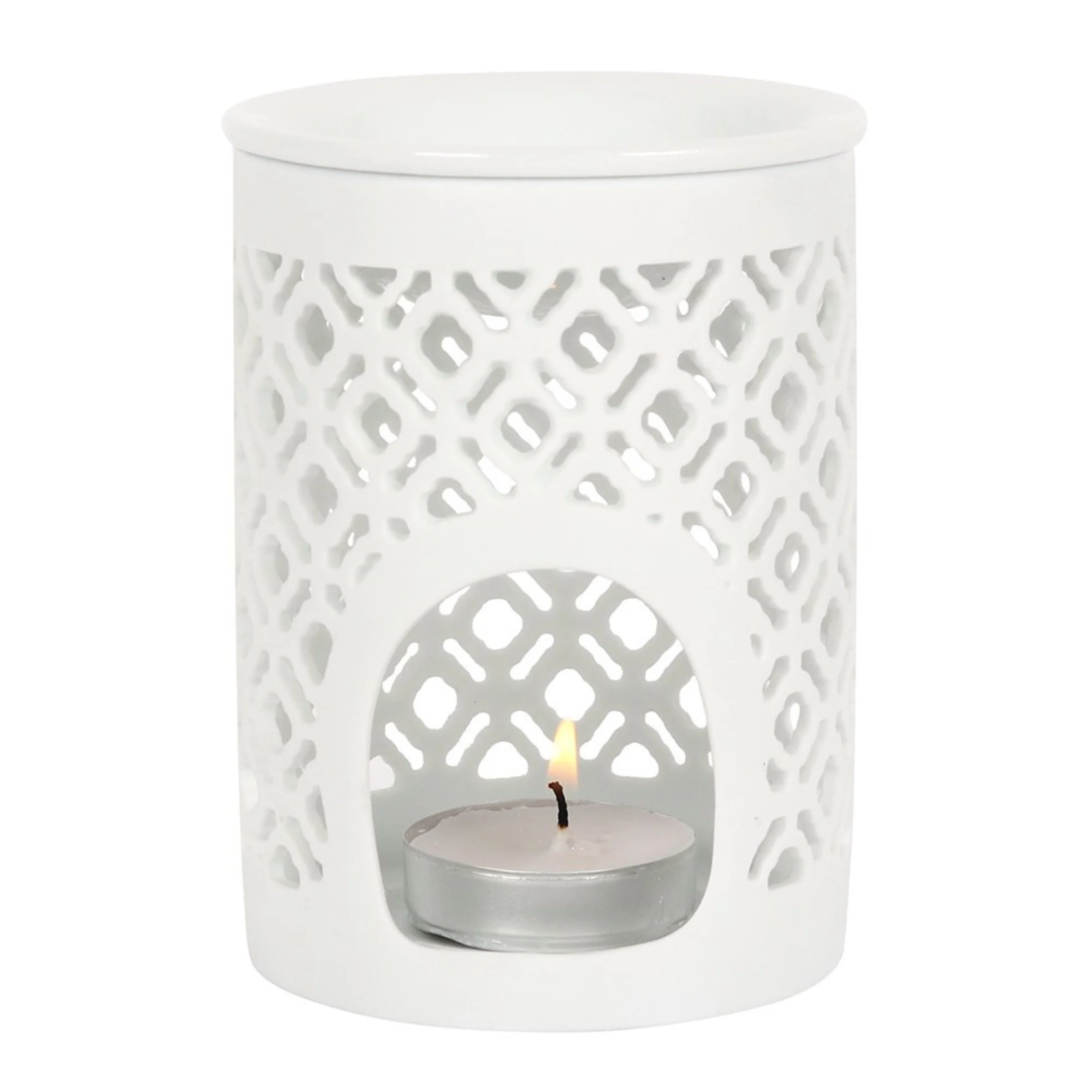 Lattice Pattern - Ceramic Wax Melt Burner - Image 4
