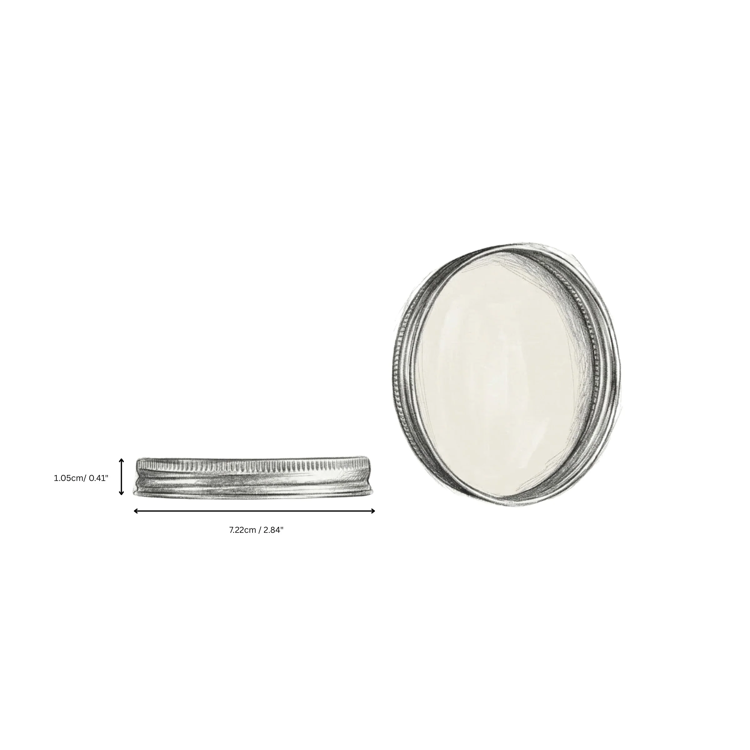 Gold Aluminium Lid — Fits Amber Apothecary Jar — 180ml - Image 3