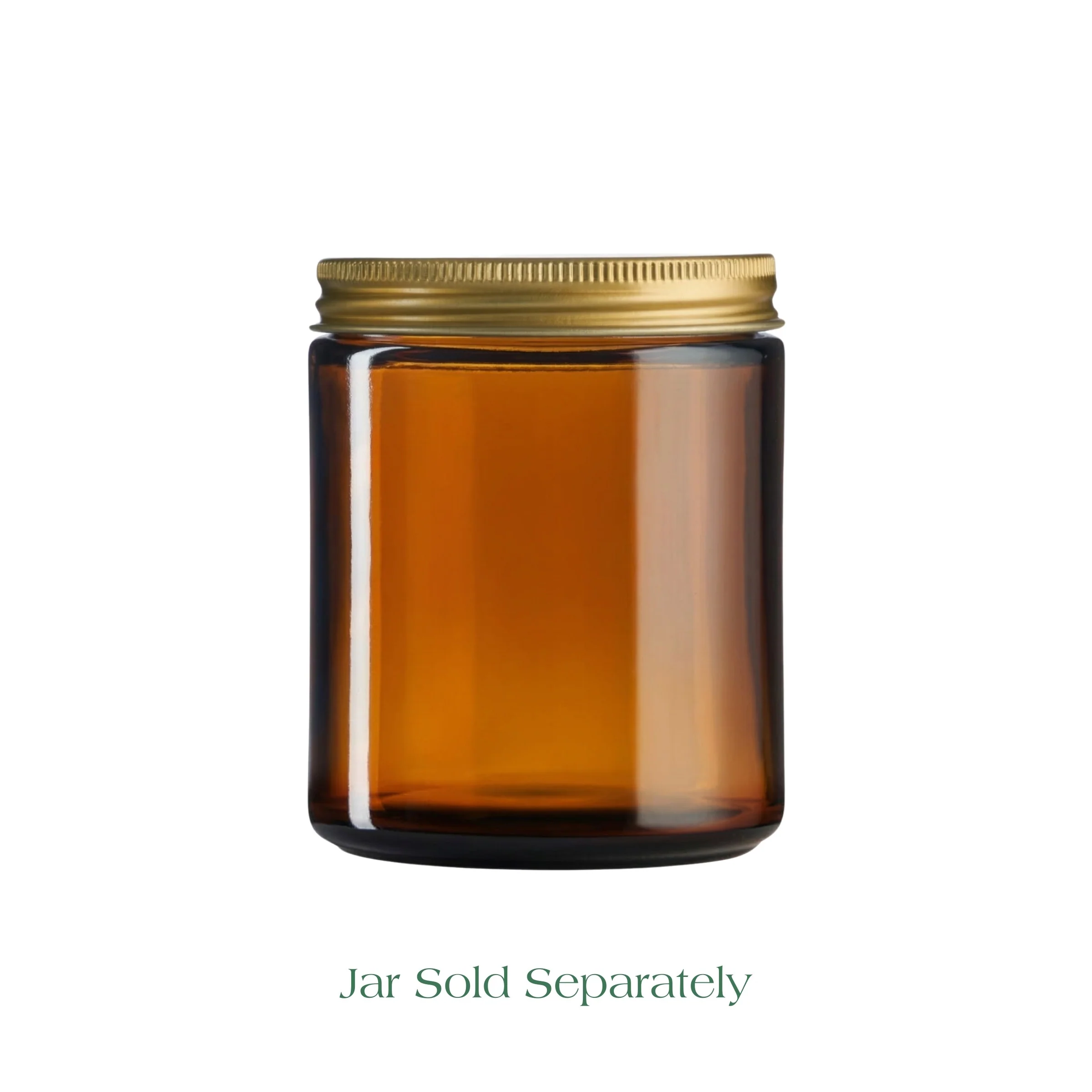 Gold Aluminium Lid — Fits Amber Apothecary Jar — 180ml - Image 4