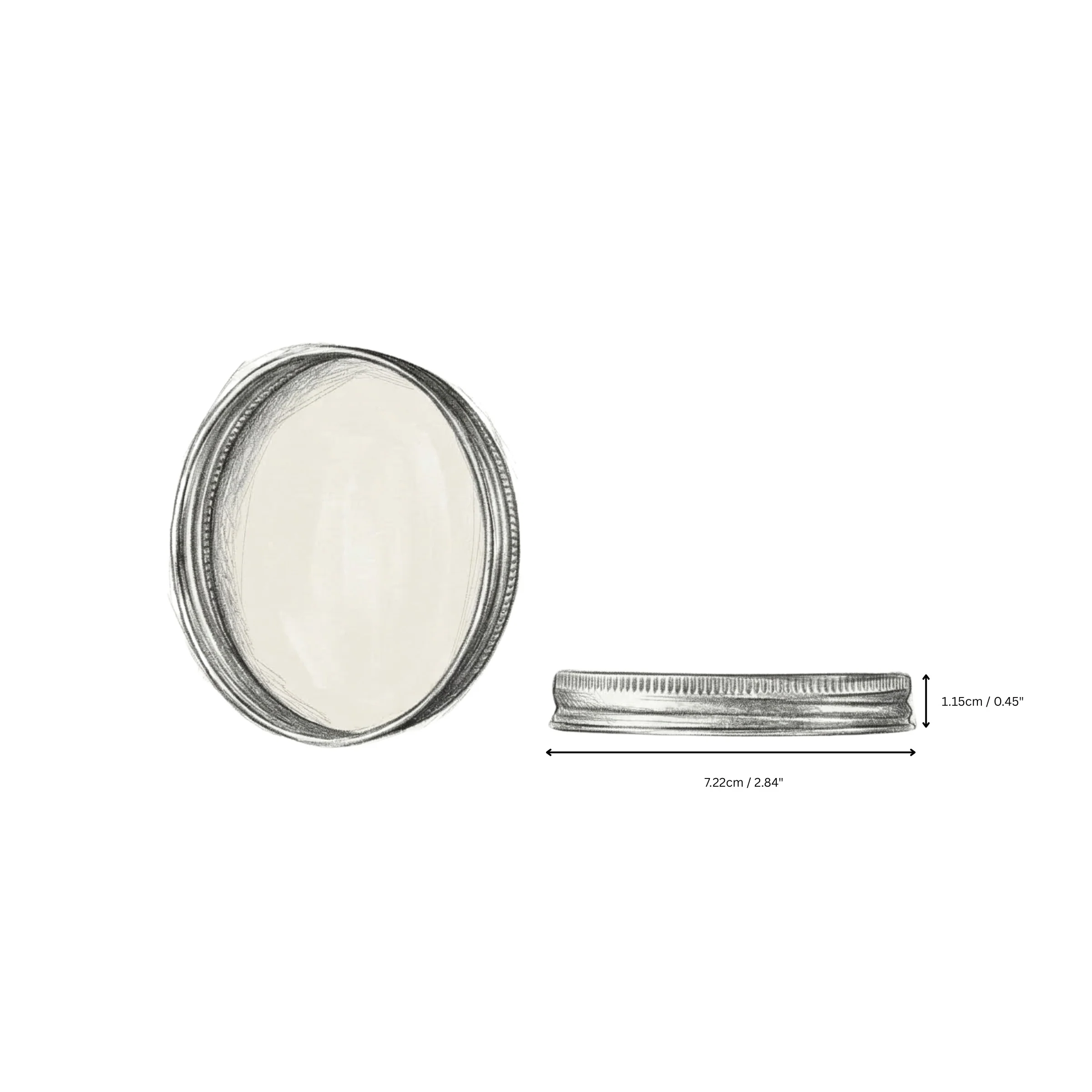 Gold Aluminium Lid — Fits Amber Apothecary Jar — 250ml - Image 3