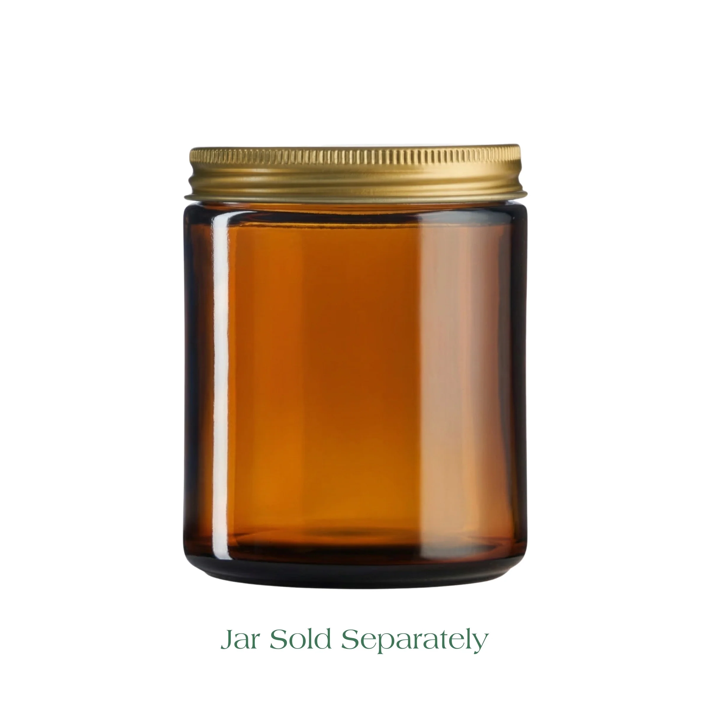 Gold Aluminium Lid — Fits Amber Apothecary Jar — 250ml - Image 4