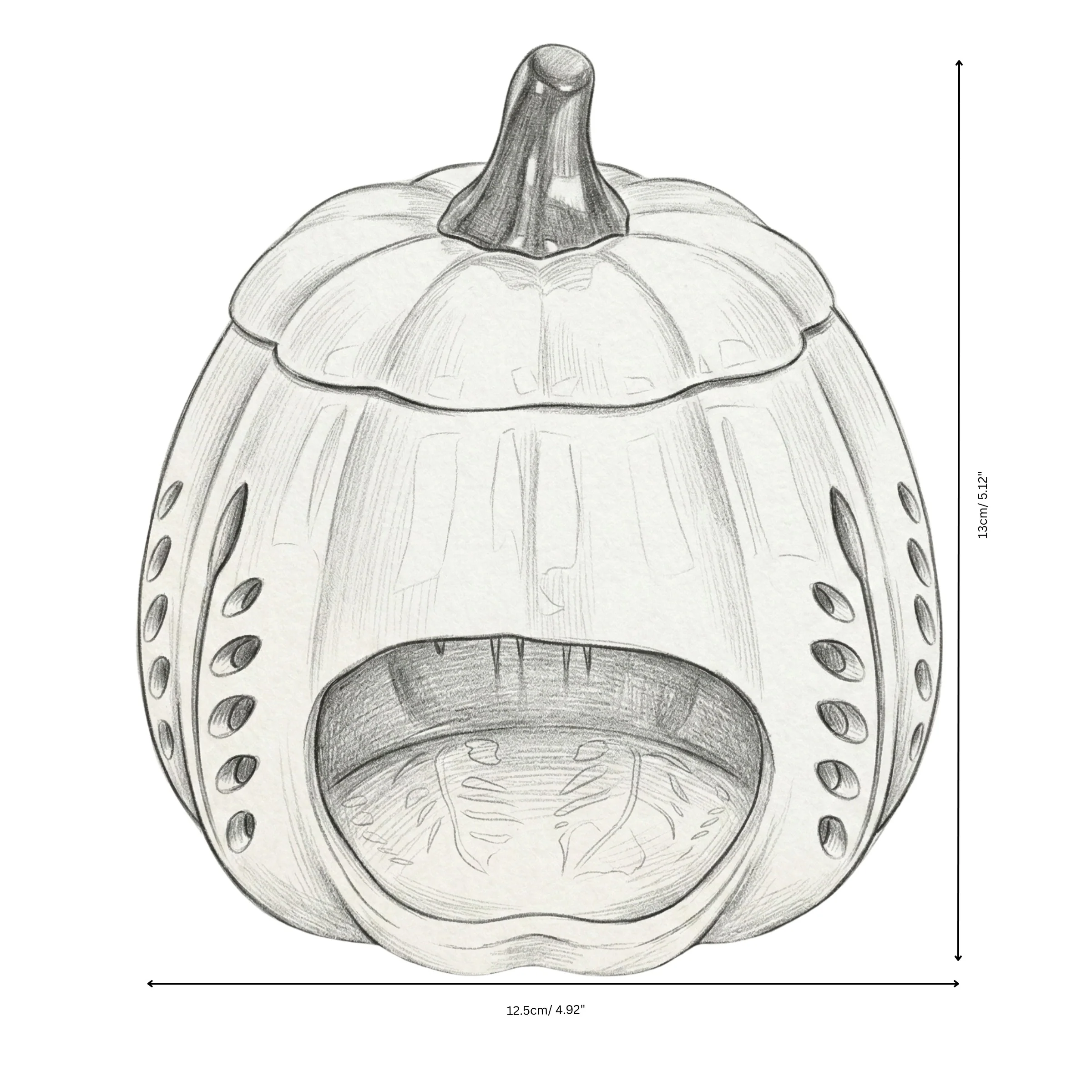 Pumpkin - Ceramic Wax Melt Burner - Image 3