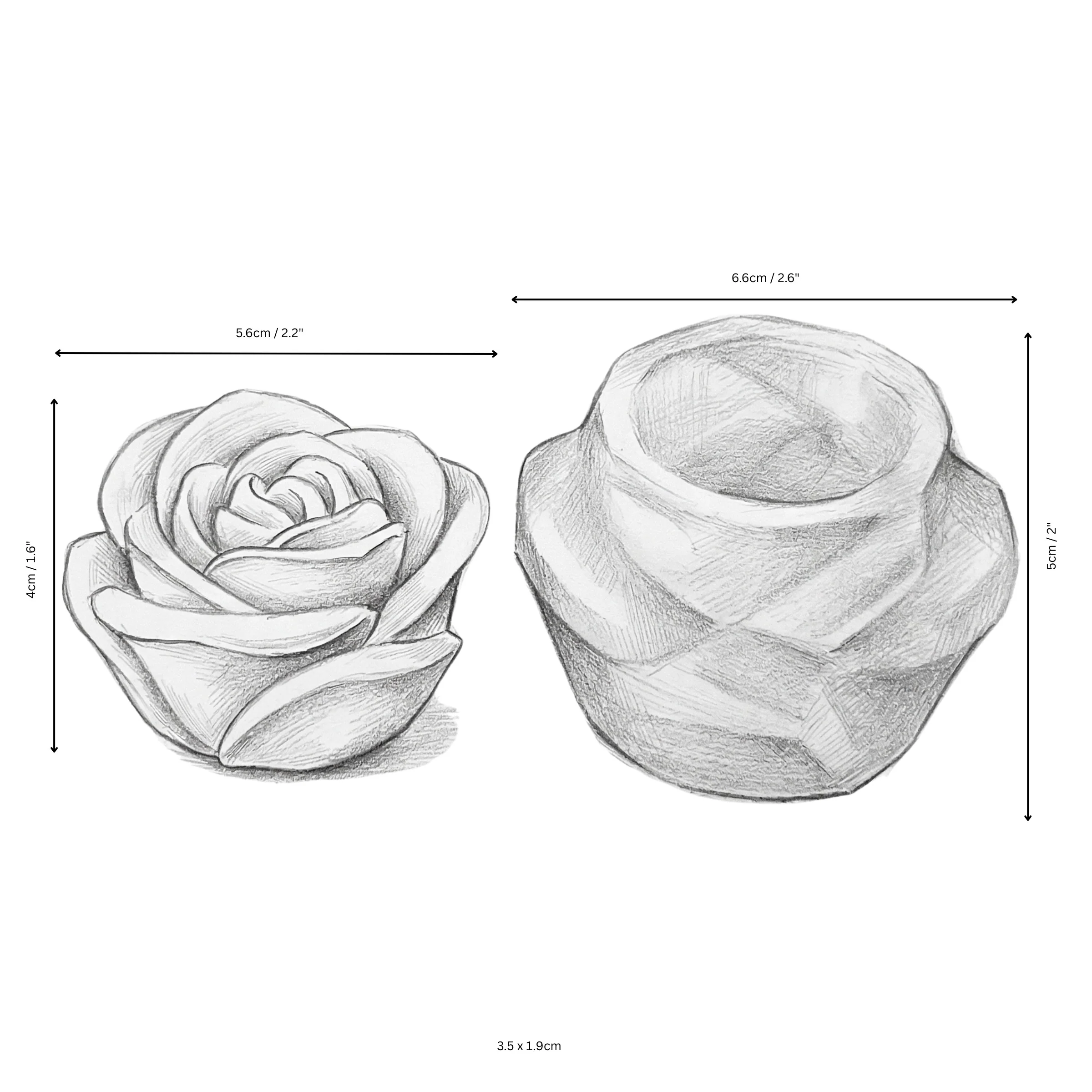 Rose Pillar Candle Silicone Mould — Sculpted Bloom Shape - Image 4