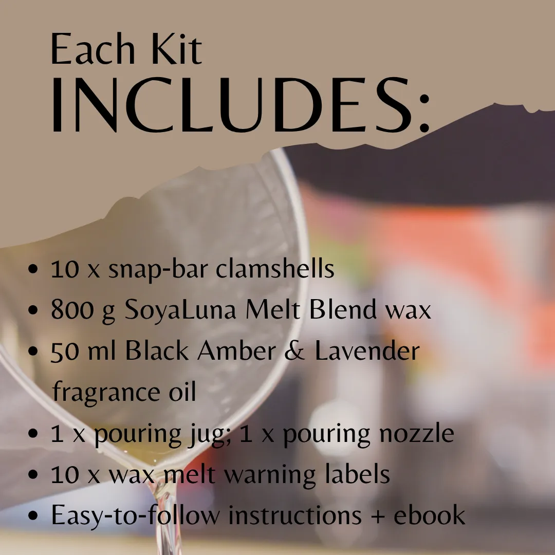 Melt Making Kit - Black Amber & Lavender - Image 4